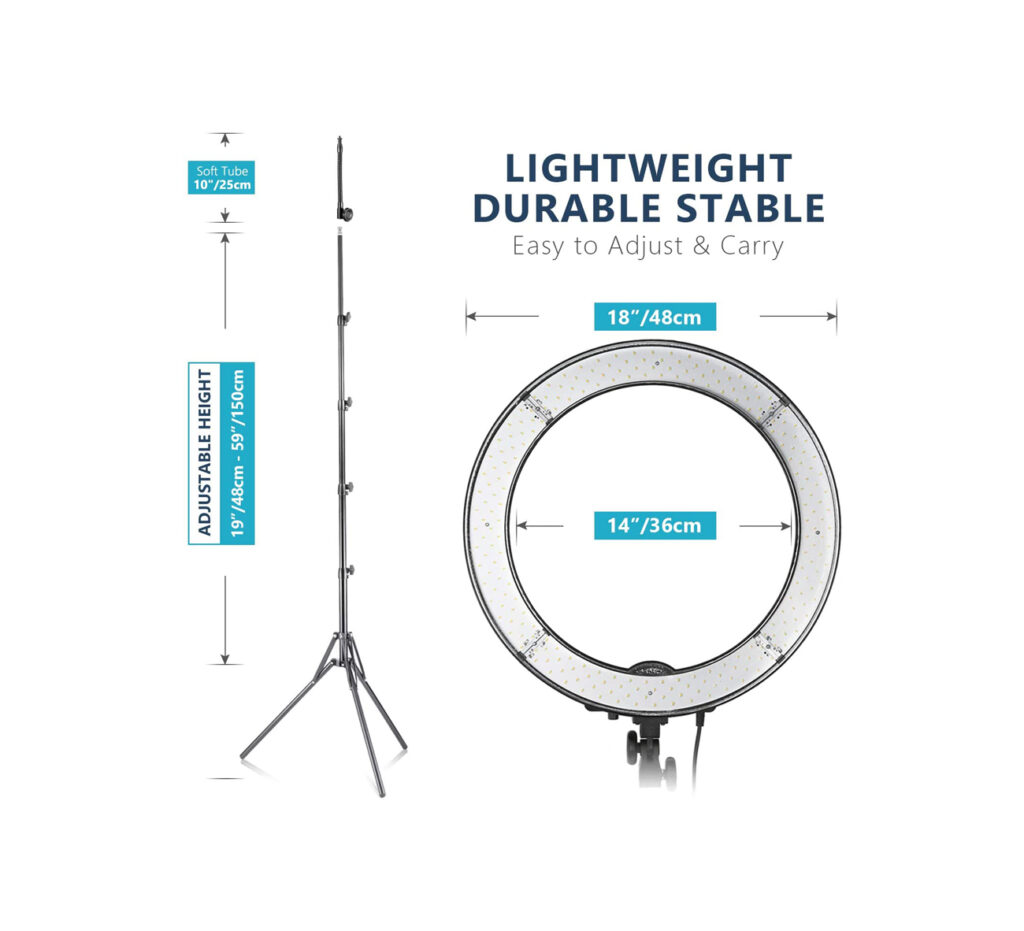 Neewer Ring Light Kit:18″/48cm – My Camera